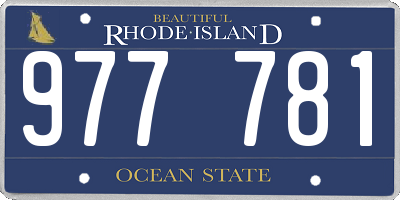 RI license plate 977781