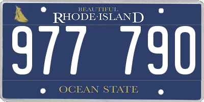 RI license plate 977790