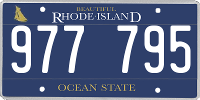 RI license plate 977795