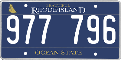 RI license plate 977796