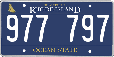 RI license plate 977797