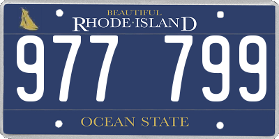 RI license plate 977799