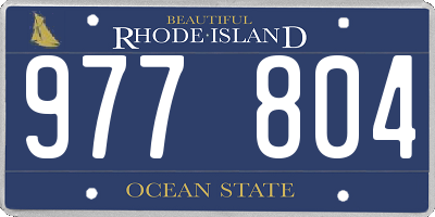 RI license plate 977804