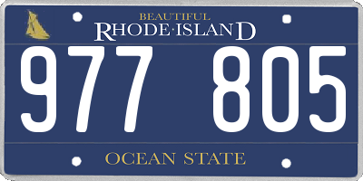 RI license plate 977805