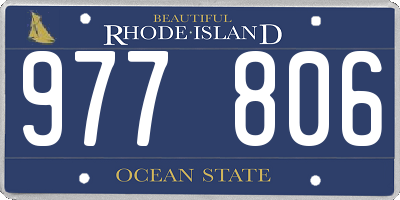 RI license plate 977806
