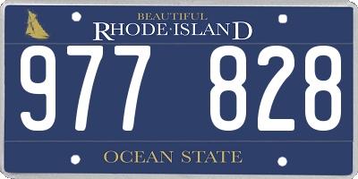 RI license plate 977828