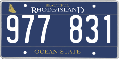 RI license plate 977831