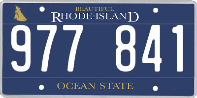 RI license plate 977841