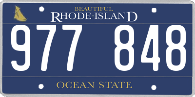 RI license plate 977848