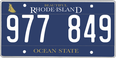 RI license plate 977849