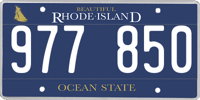 RI license plate 977850