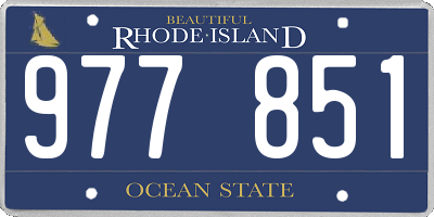 RI license plate 977851