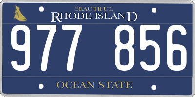 RI license plate 977856
