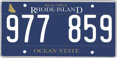 RI license plate 977859