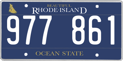 RI license plate 977861