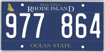 RI license plate 977864