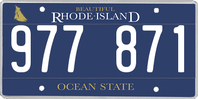 RI license plate 977871