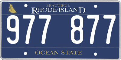 RI license plate 977877