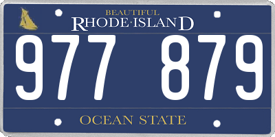 RI license plate 977879