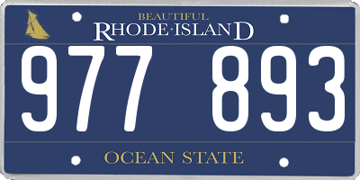 RI license plate 977893