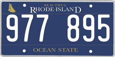 RI license plate 977895