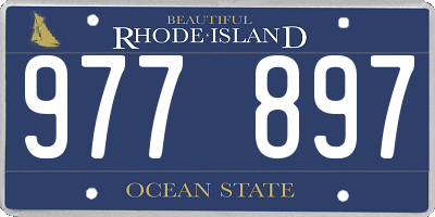RI license plate 977897