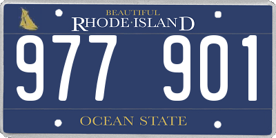 RI license plate 977901