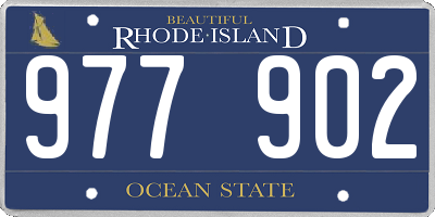 RI license plate 977902