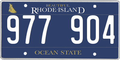 RI license plate 977904