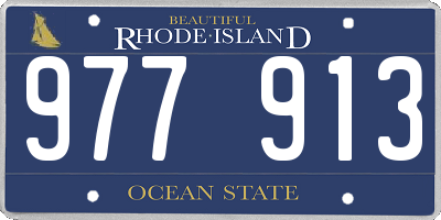 RI license plate 977913