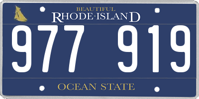 RI license plate 977919