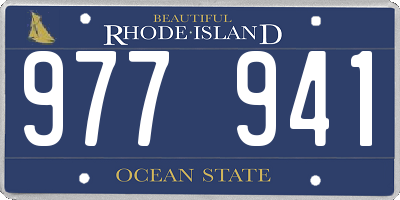 RI license plate 977941