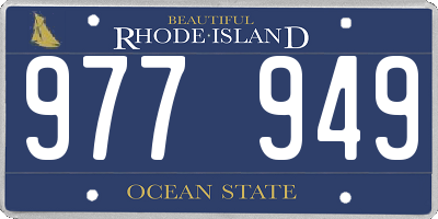 RI license plate 977949