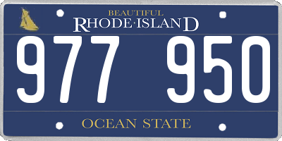 RI license plate 977950
