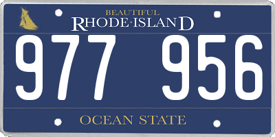 RI license plate 977956