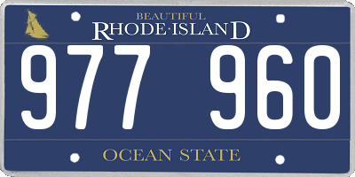 RI license plate 977960