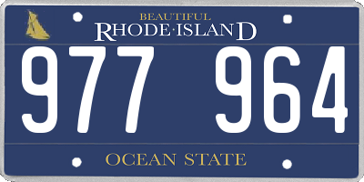 RI license plate 977964