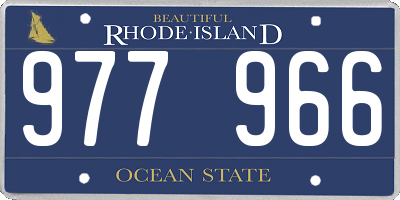RI license plate 977966