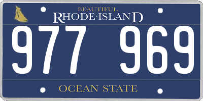 RI license plate 977969