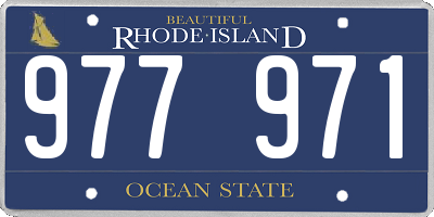 RI license plate 977971