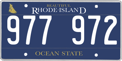 RI license plate 977972