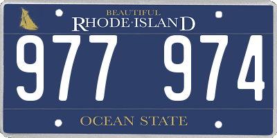 RI license plate 977974