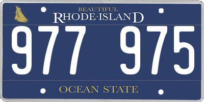 RI license plate 977975