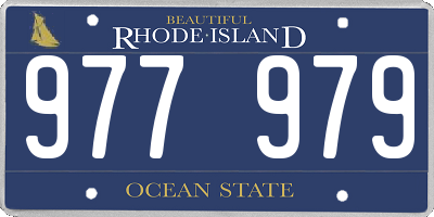 RI license plate 977979
