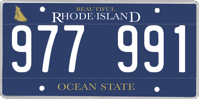 RI license plate 977991