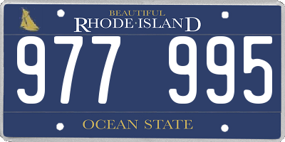 RI license plate 977995