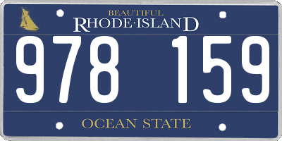 RI license plate 978159