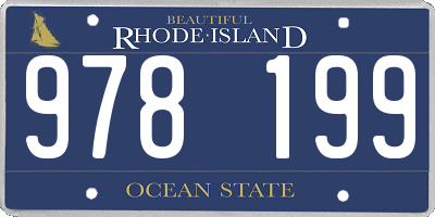 RI license plate 978199