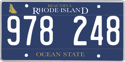 RI license plate 978248