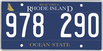 RI license plate 978290